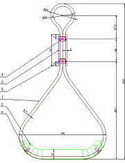 Overhead Handgrip - Drawing